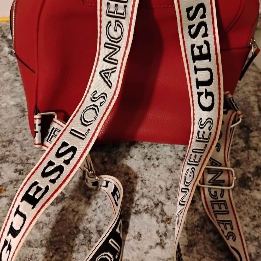 GUESS Vibrant Red Backpack - Picture 2 of 4